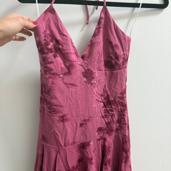 Reformation Floral Print Halter Mini Dress - Picture 3 of 5